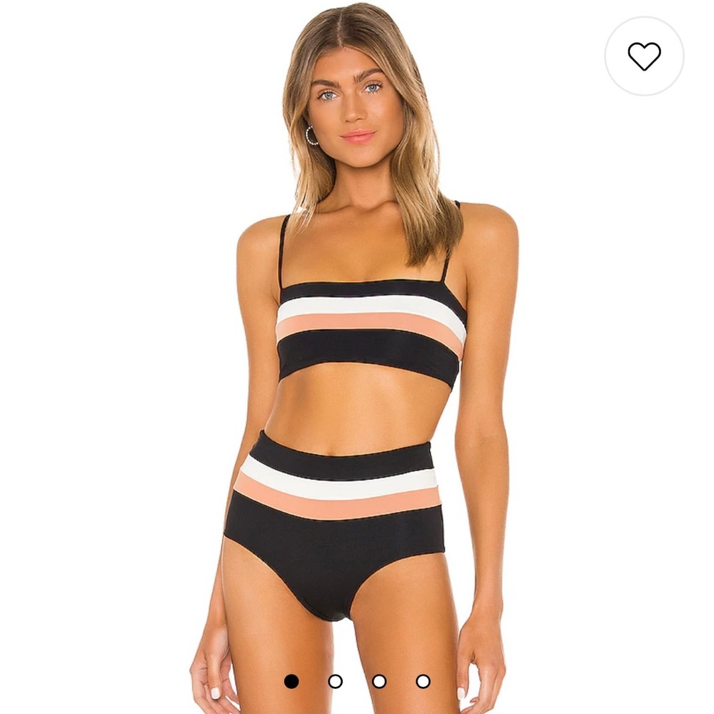 L Space Rebel Stripe Bikini Top
